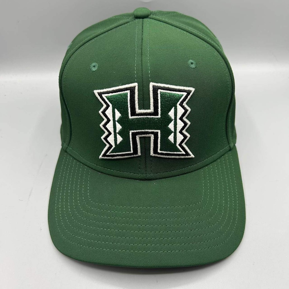Hawaii Rainbow Warriors Hat Men Medium Green Under Armour Fitted Cap New M